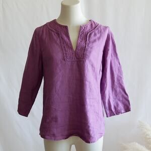 Style & Co. Llinen Purple tunic size 6P